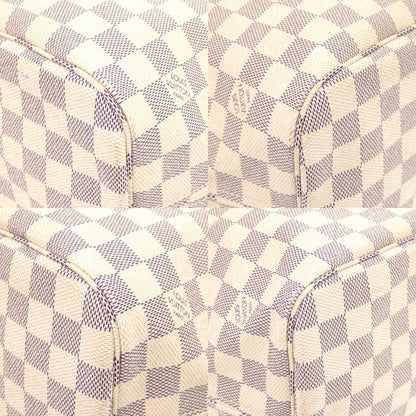 Louis Vuitton Neverfull MM Damier Azure N51107 Tote Bag LV 0666 Louis Vuitton