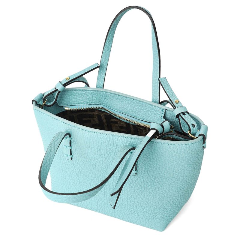 Fendi Handbag Rolled Mini Light Blue