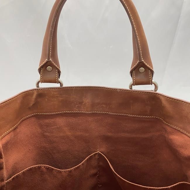 Celine Tote Boogie Bag Brown Large Leather Preowned