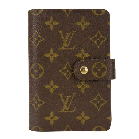Louis Vuitton Bifold Wallet Porte Papier M61207 Monogram Brown Gold Hardware