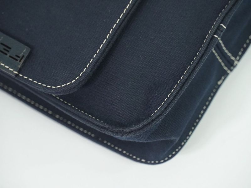 Authentic Fendi Canvas Shoulder Bag Pochette Navy 16071 Bag Pre-owned [follow-up