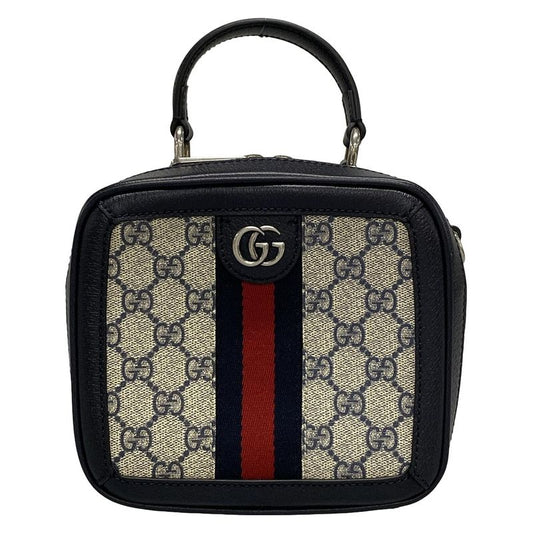 Gucci GG Plus GG Supreme/gg Marmont 772157 Navy Ivory And Red Leather