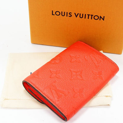 Louis Vuitton Coin Case Bifold Wallet With Coin Purse Monogram Empreinte Tonic