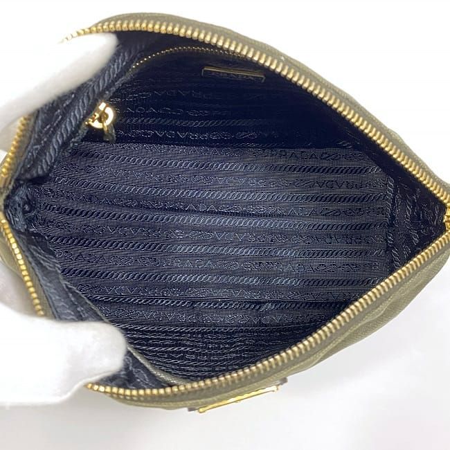 Prada Pouch Ec22082 Khaki Canapa 1 n1857