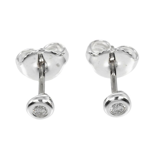 Tiffany & Co By-the-yard Silver 925 X Diamond Ladies 0.9g Earrings
