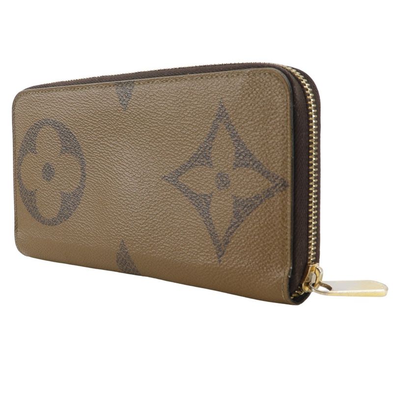 Louis Vuitton Zippy Wallet Monogram Giant Reverse M69353 Monogram Canvas Brown