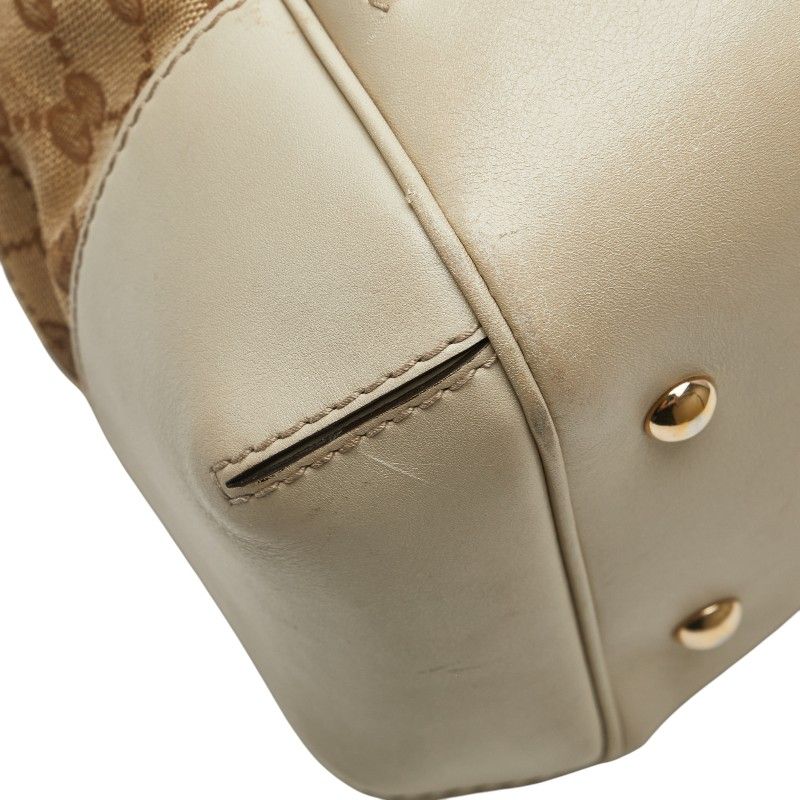 Gucci GG Canvas Mayfair Sherry Line Handbag Shoulder Bag 2WAY 257349 Beige