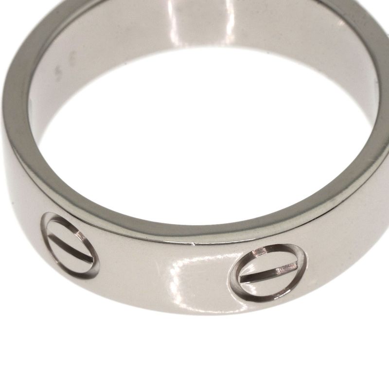 Cartier Love Ring #56 Ring - 18K White Gold Ladies