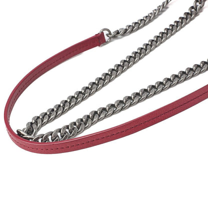 Chanel Shoulder Bag Tote Bag Matelasse Full Flap Chain Shoulder Caviar Skin Red