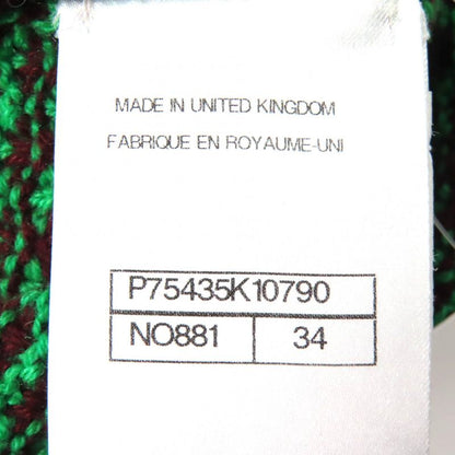 CHANEL 23A P75435 100% Cashmere Coco Mark Button Allover Pattern Crewneck