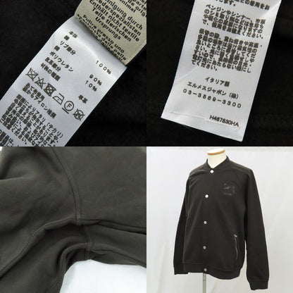 Hermes Cotton Teddy Blouson Jacket H467830ha Serie Button Khaki XL