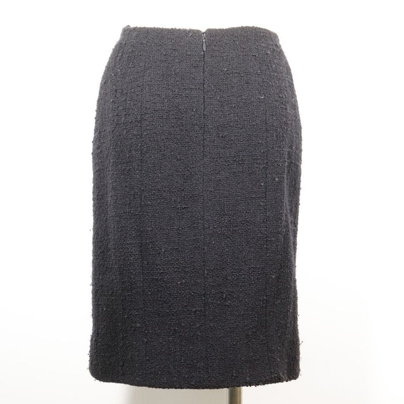 Chanel Wool Navy Women's Skirt