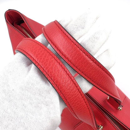 Gucci Bamboo Leather Pin Cles D Tote Bag Gold 365345