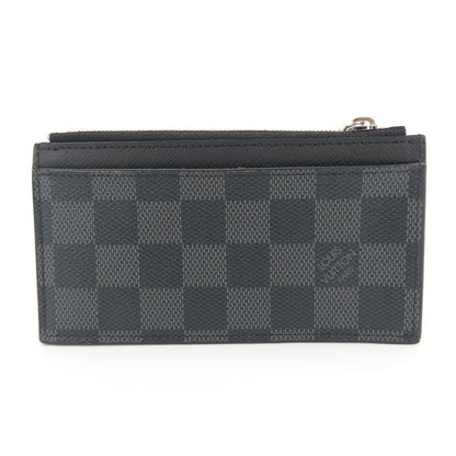 Louis Vuitton Card Case Coin Card Holder N64038 Damier Graphite Black Gray
