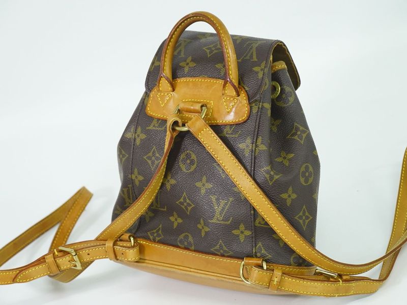 Authentic Louis Vuitton LV Mini Montsouris Monogram Backpack Sac Backpack Brown