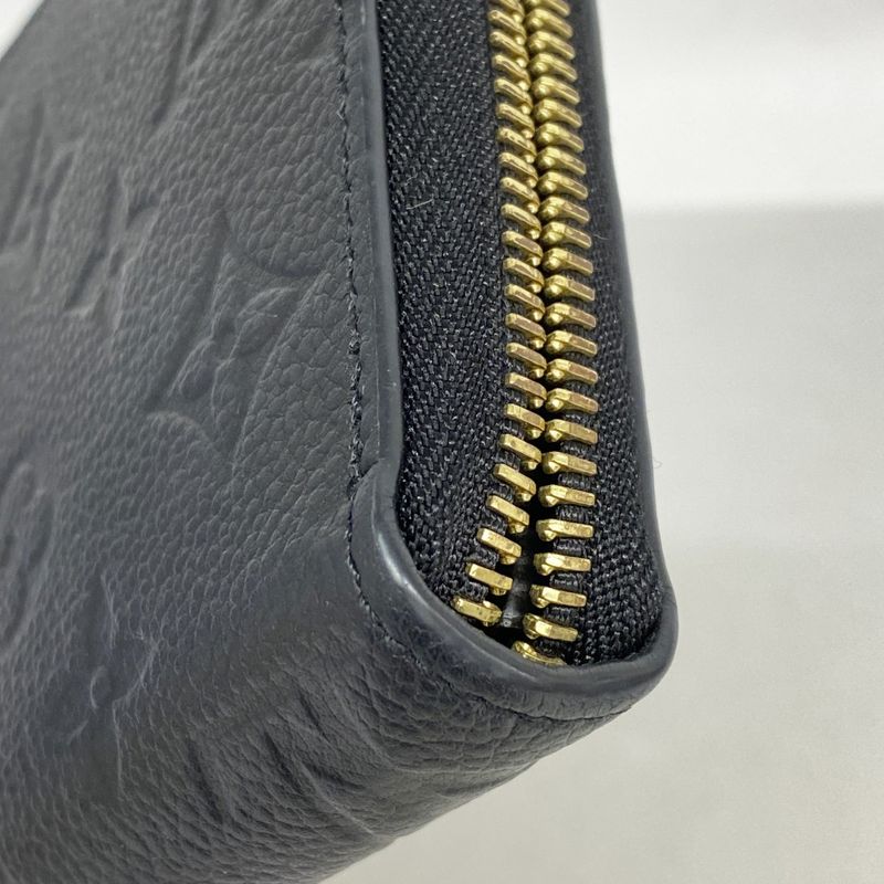Louis Vuitton Monogram Empreinte Zippy Wallet M61864 Noir Black Ladies