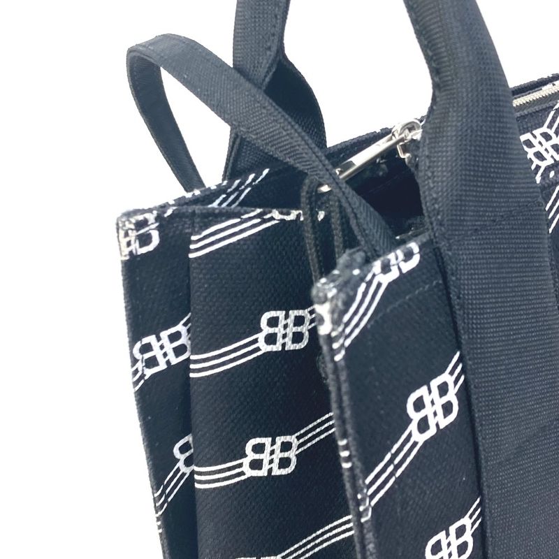 Balenciaga Handbag Trade S 620884 Canvas Black