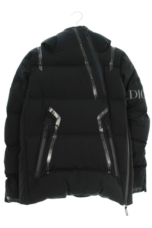 Dior 213c402a5093 Logo Tape Half Zip Pullover Down Jacket Men's 44