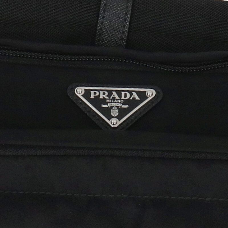 Prada Linylon Waist Bag With Triangle Plate Men's