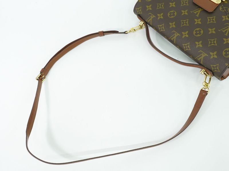 Authentic Louis Vuitton LV Monogram 2WAY Shoulder Bag Handbag Brown M51185