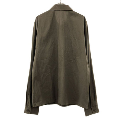 Bottega Veneta 19aw Cotton Military Shirt 581218 Vkbs0 Khaki Gray 40