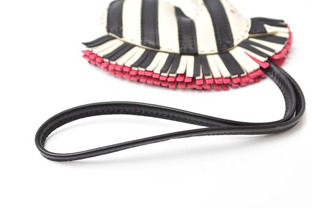 Hermes Bag Charm Lanyard Key Holder Hermes Jeezy Savannah Zebra Cles Noir Black