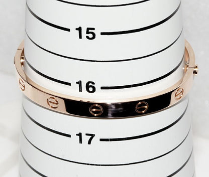 Cartier Bracelet Bangle 18K Pink Gold Love Bracelet