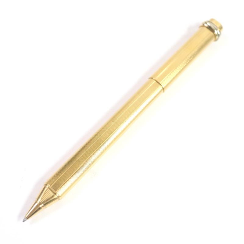 Cartier Vintage Trinity Allover Cap Ballpoint Pen Gold With Case Made In France