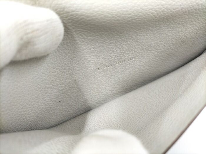 Hermes Citizen Long Silk Inn Bifold Long Wallet Leather Gray C Engraved