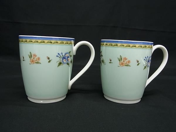 Tiffany & Co Tiffany & Co Morning Glory Teacups Tableware Set Of 2 Az6537