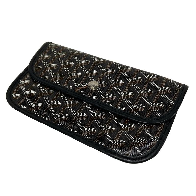 Goyard Tote Bag Saint Louis PM Black×brown×white Leather