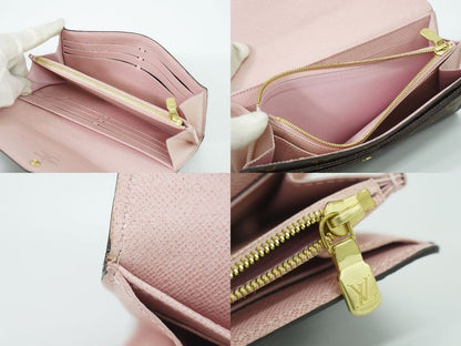 Authentic Louis Vuitton LV Portefeuille Sarah Monogram Long Wallet Brown M62235