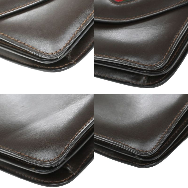 Gucci Horsebit Hand Shoulder Bag Brown 38ka946