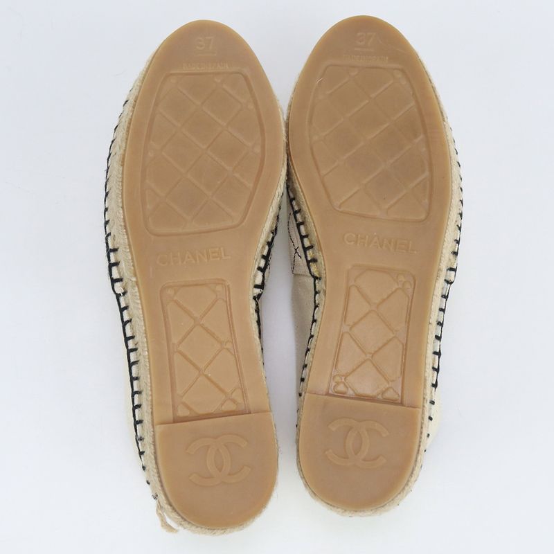 Chanel Espadrille Coco Marc Espadrille Canvas Scuff Deuce