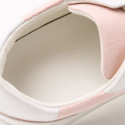 2022ssHermes Day Sneakers Size 36 Kelly Hardware Leather Canvas