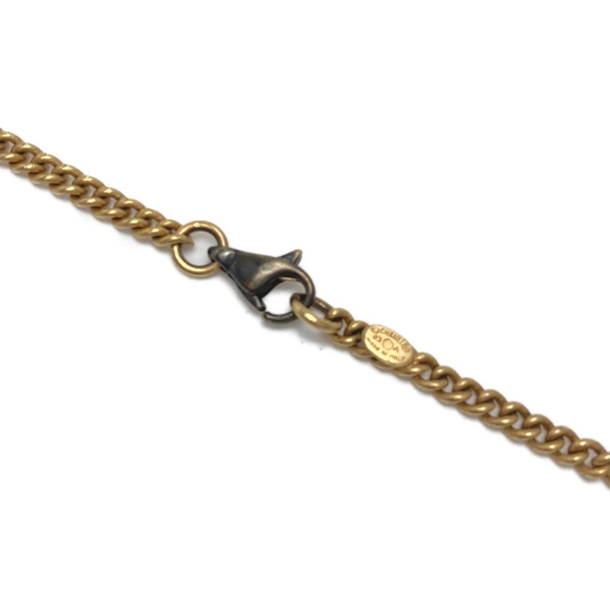 Chanel Cocomark Vintage Necklace GP Pendant with Box