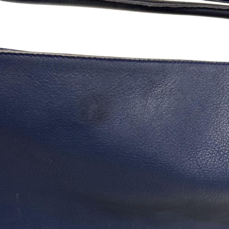 Loewe Shoulder Bag Flamenco Hobo Navy Leather