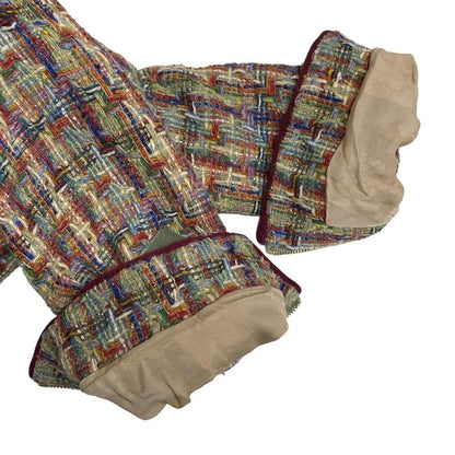 Chanel Jacket Size 34 S Women - P56262 Green X Red X Multi Long Sleeves / Tweed