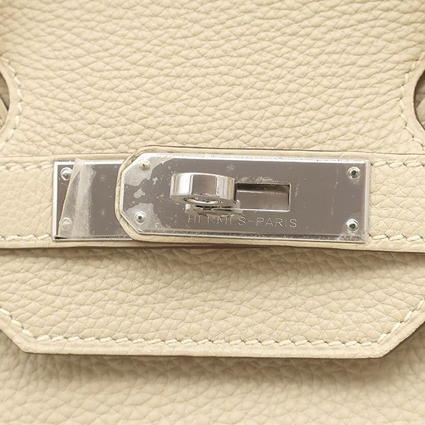 Hermes Handbag Birkin 35 Togo Purschman Silver Hardware M Marked [box