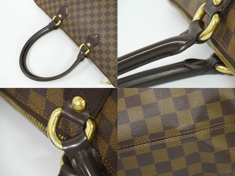 Authentic Louis Vuitton LV Saleya MM Damier Ebène Tote Handbag Brown N51182
