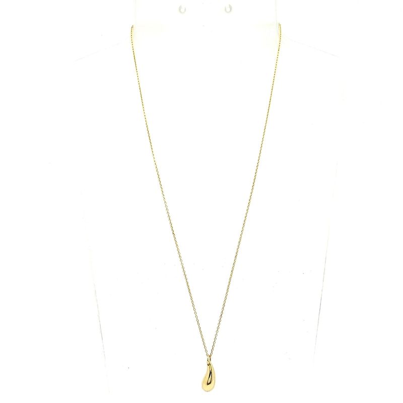 Tiffany & Co Necklace Teardrop 18K Yellow Gold