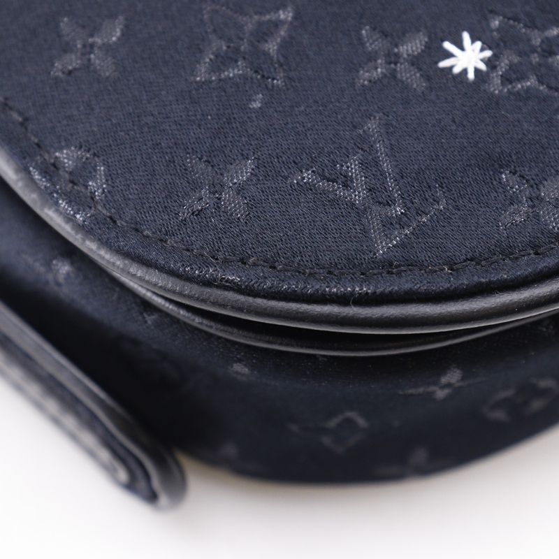 Louis Vuitton Musette Comte De Fe M92273 Monogram Satin And Halaco Black Sr0032