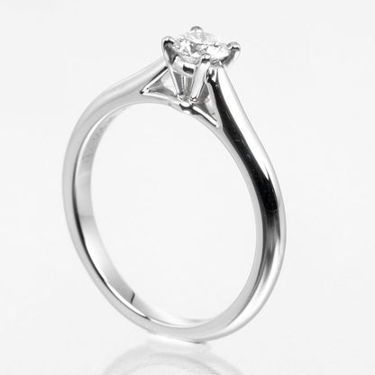 Cartier 1895 Solitaire 0.23ct Vs1/f/3ex Pt950platinum × Diamond #7 Ladies 3.33g
