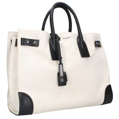 Saint Laurent Paris 631526 Thin Large Sac De Jour Canvas Tote Bag Men's