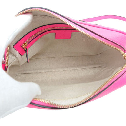 Gucci Flora Shoulder Bag Crossbody Pink Canvas With Floral Pattern