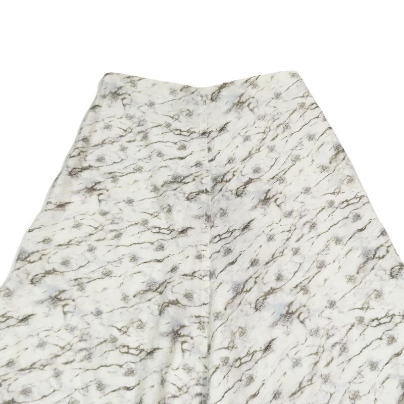 Unused 21 Fendi Calligraphy Ff Logo Zucca Asymmetrical Flared Skirt Long Mimore