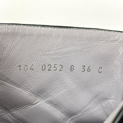 Gucci Satin And Leather Short Boots Women's 36 C 104 0252 Black Made In Italy