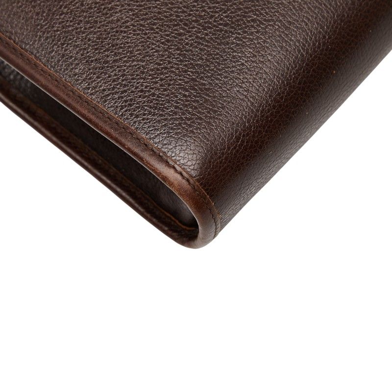 Dior CD Logo One Shoulder Bag Brown Leather Women's Dior