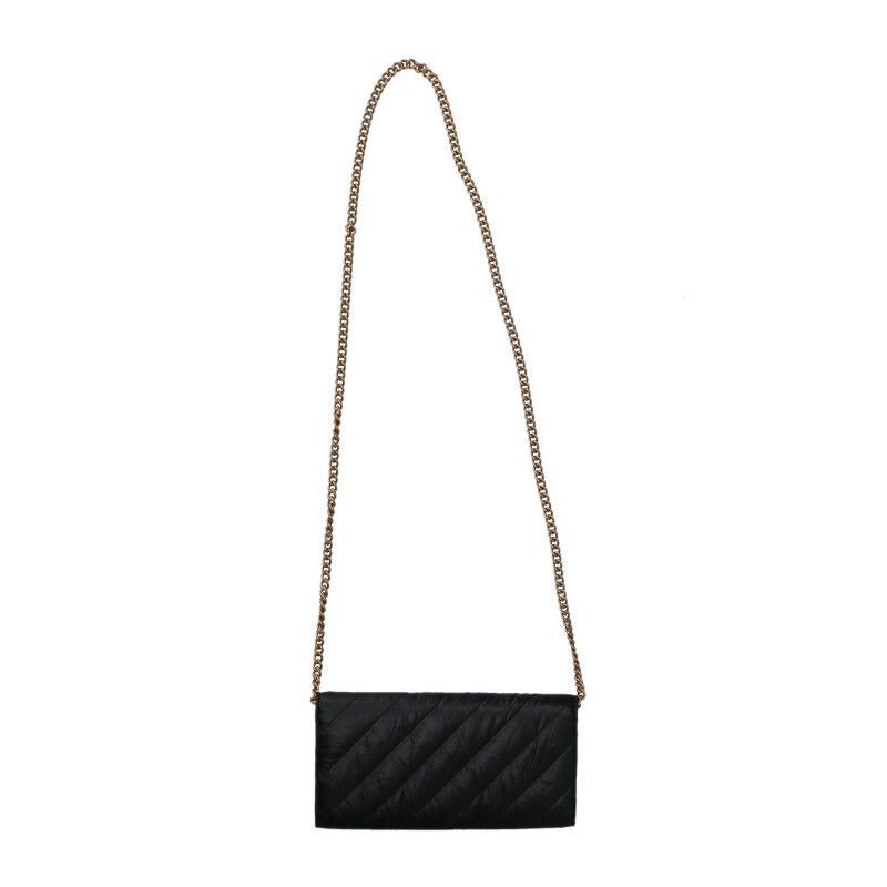 Balenciaga 781723 Crush Logo Leather Chain Wallet Shoulder Bag Women