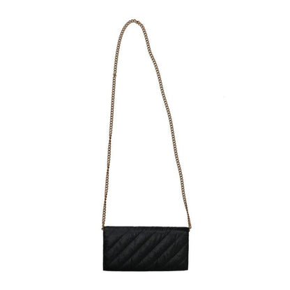 Balenciaga 781723 Crush Logo Leather Chain Wallet Shoulder Bag Women